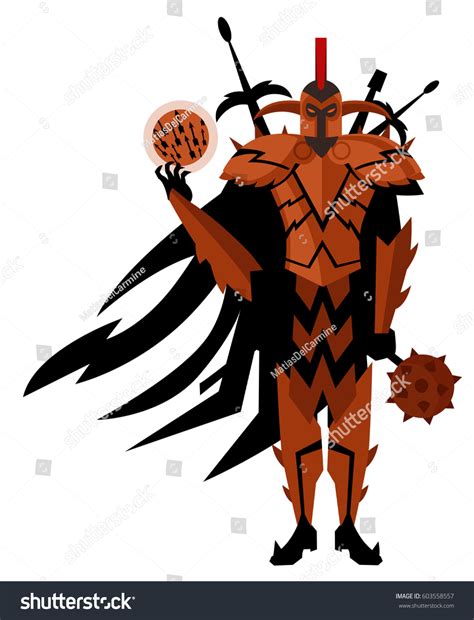 Ares Mars Greek Roman God War Stock Vector (Royalty Free) 603558557