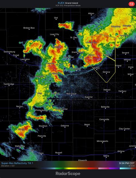 Winds up to 60 mph with the storms near Aurora, NE. Otherwise some