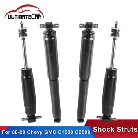 Set 4 Front Rear Complete Shock Struts Absorbers For 88 99 Chevy Gmc C1500 C2500 Ebay