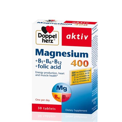 Doppel Herz Magnesium 400mg 30 Tableta Najpovoljnija Online Apoteka