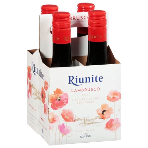 Riunite Lambrusco Red Wine 187 ML Bottles Shop Wine At H E B