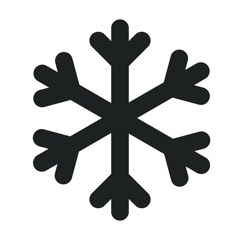 Icono De Contorno De Copo De Nieve Vector En Vecteezy