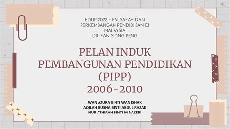 Pelan Induk Pembangunan Pendidikan Pipp Youtube