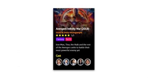 12 Cool CSS Movie Card Examples OnAirCode