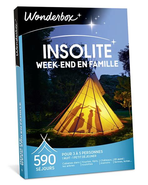 Wonderbox Pour Un Week End Insolite En Famille Une Id E Originale