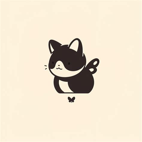 Premium Vector | Minimalist cat logo