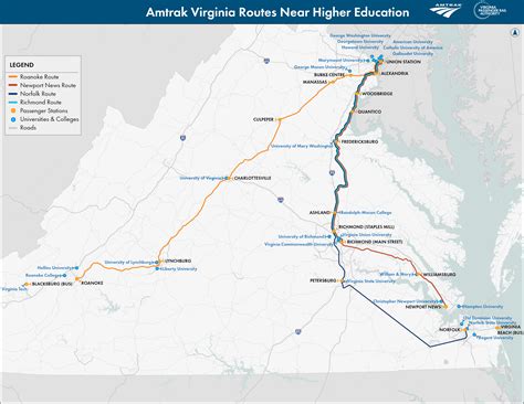 Looking to visit colleges in Virginia? Travel by Train – VPRA