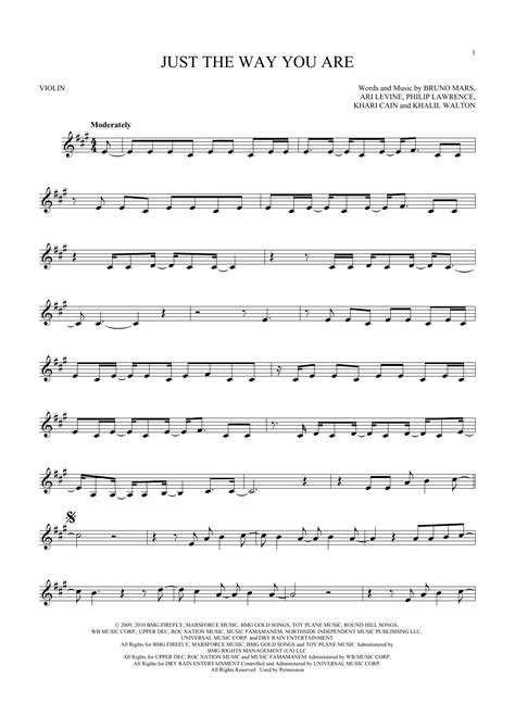 Just The Way You Are Sheet Music Direct