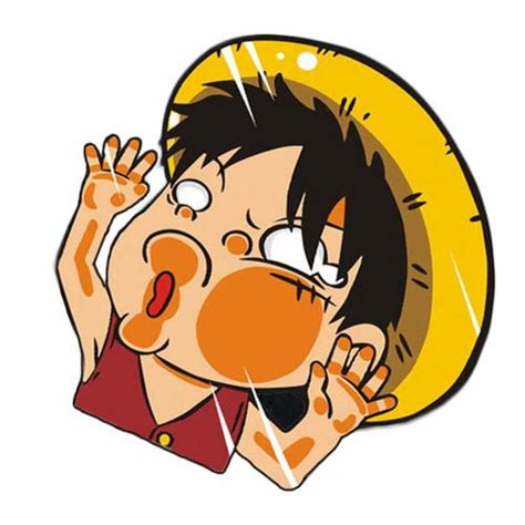 AkoaDa Anime One Piece Car Stickers Monkey D Luffy Bumper Sticker For