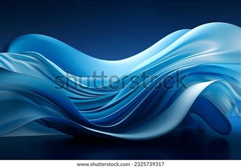 Blue Wave Abstract Background Wallpaper Stock Illustration 2325739317 ...