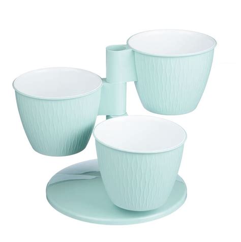 Каскад цветочный МЯТА "ПИРАМИДА" пласт., из 3х горш. - Пластиковые ...