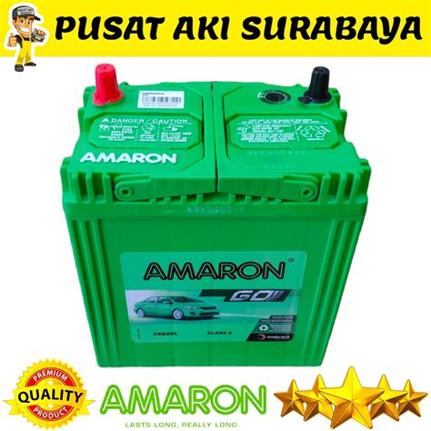 Jual PRODUK ASLI AKI MOBIL JAZZ AMARON 38B20L NS40ZL 35 AH CHEVEROLET