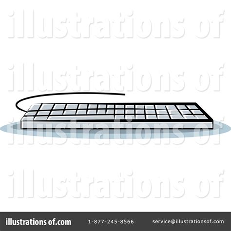 Computer Keyboard Clipart #1186232 - Illustration by Lal Perera