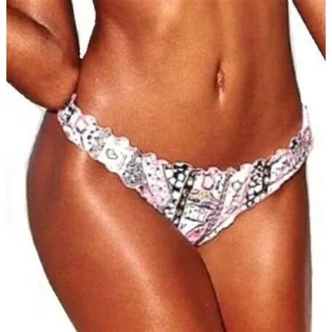 Victorias Secret Swim Nwt Victorias Secret Ruffle Cheeky Ruched