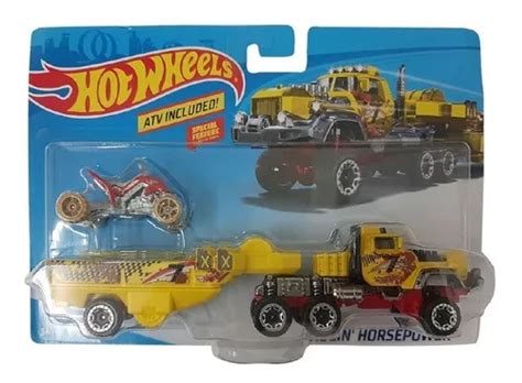 Trailer Super Rigs Haulin Horsepower Hot Wheels Escala 1 64 Envío gratis