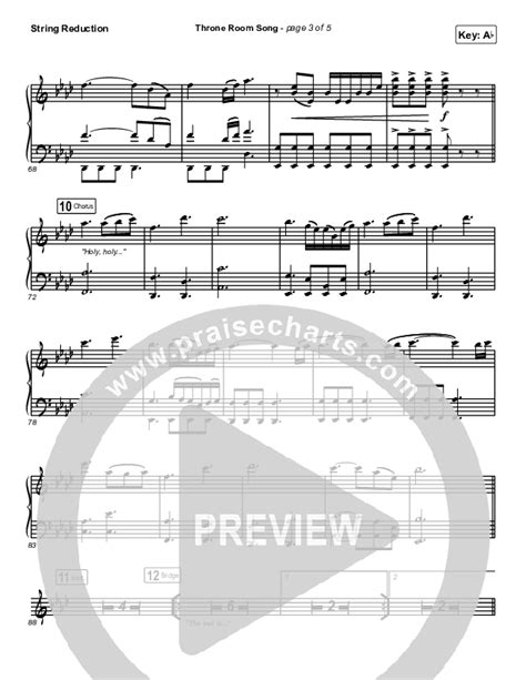 Throne Room Song String Reduction Sheet Music Pdf Charity Gayle