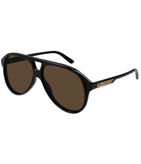 Gucci Men S Gg S Mm Navigator Sunglasses Dillard S