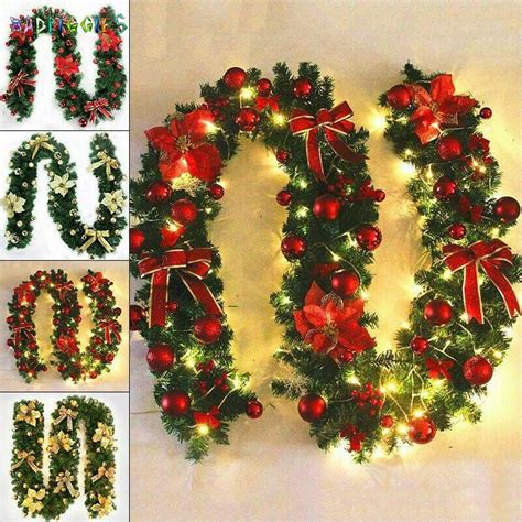 Badpiggies 89ft Unlit Christmas Garland Wreath Festive Holiday