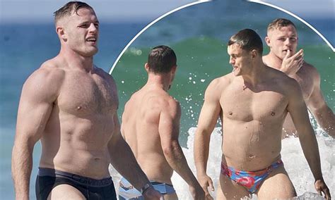 Tom Burgess Strips Down To His Undies And Hits The Surf With His