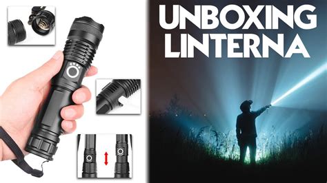 Linterna LED Con Carga USB Unboxing YouTube