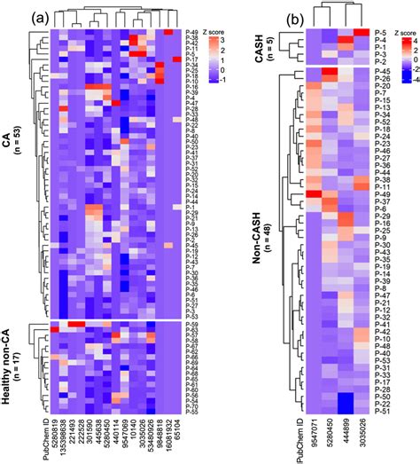 Heatmaps Of The Differential Metabolomic Profiles In Cavernous Angioma