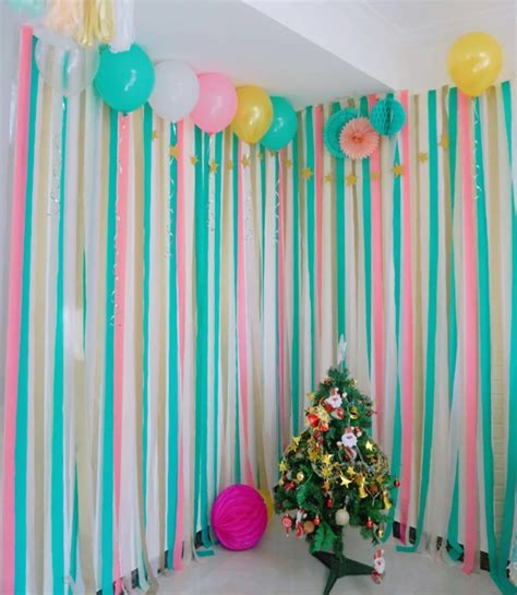 Crepe Streamer Decoration Ideas