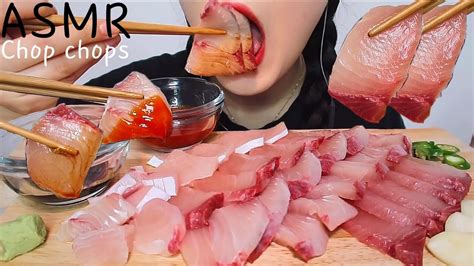 ASMR RAW FISH YELLOWTAIL SASHIMI 대방어회 리얼사운드 먹방 EATING SOUND MUKBANG