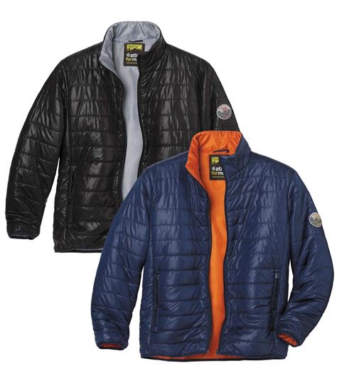 Men's Pack of 2 Lightweight Atlas For Men® Puffer Jackets - Black Navy | Atlas For Men