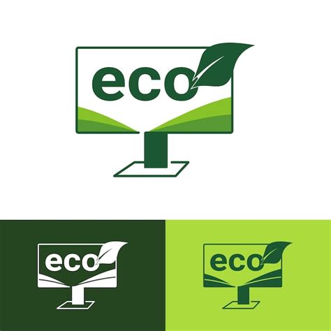 Eco Leaf Label Logos Du Vecteur Dicône Nature écologie Feuille Verte