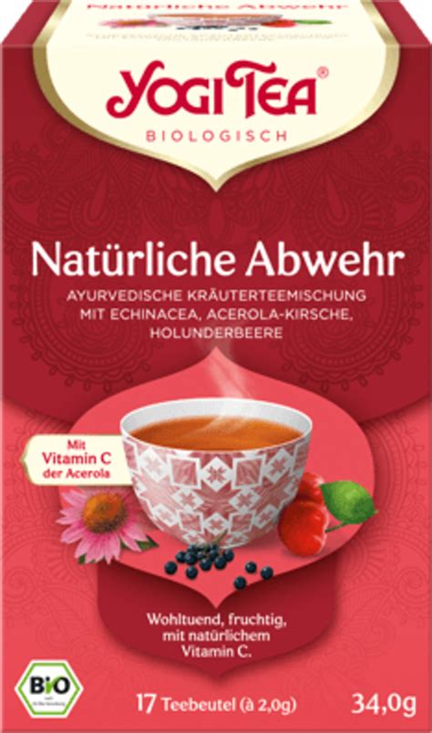 Yogi Tea Natürliche Abwehr Bio 34 g Ecco Verde Onlineshop