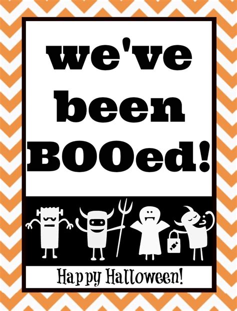 We Ve Been Booed Printable