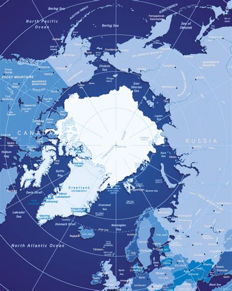 Arctic Ocean Map / Map Of The Arctic Ocean Arctic Sea Ice News And ...