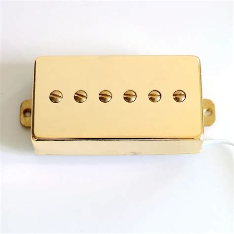 47F Donlis P90 Style Humbucker Size Alnico 2 5 Gold Cover LP Guitar