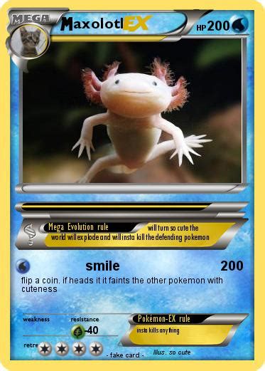 Pok Mon Axolotl Smile My Pokemon Card