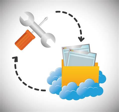 Premium Vector Cloud Computing File Web Hosting Design