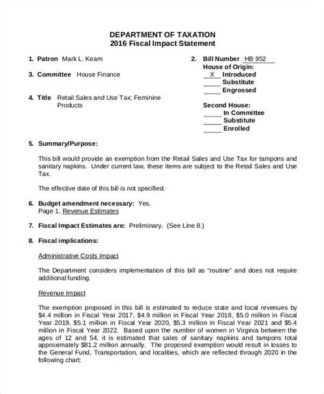 Impact Statement 6 Examples Format How To Write Pdf