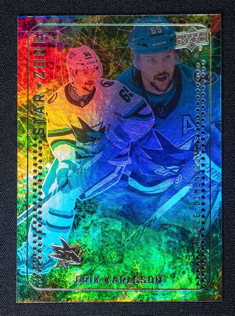 2023 24 UD Upper Deck Series 1 Star Zone SZ 12 Erik Karlsson San Jose