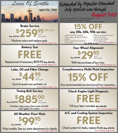 Lexus of Seattle Service Department