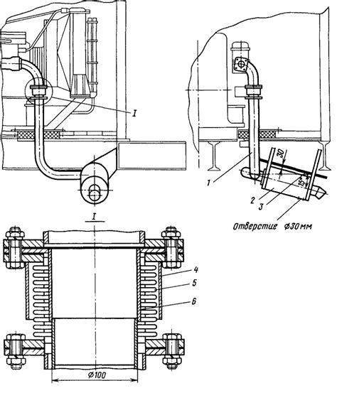 Выхлопная система дизель-генератора снегоуборочного поезда СМ-2М