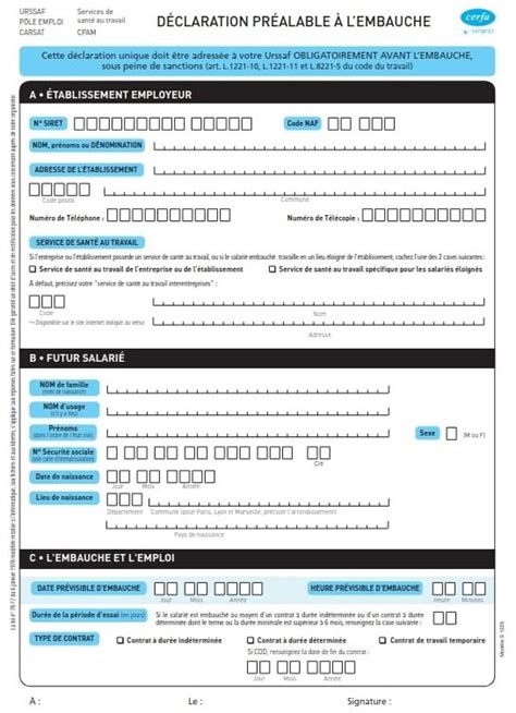 Formalit S D Embauche Les Obligations Remplir Guide Rh