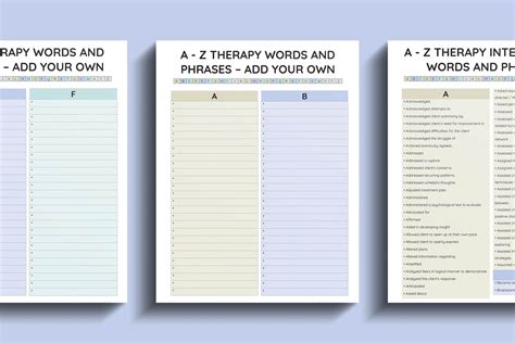 Therapy Interventions Words Cheat Sheet Therapist Progress Notes