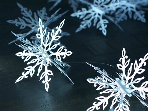 Snowflake SVG 3D Snowflakes for Ornaments Garland Table - Etsy