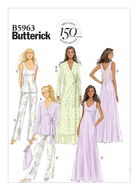 EASY Sewing Pattern EASY Robe Camisole Slip Sleepwear Lingerie Etsy