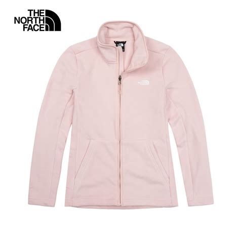 The North Face 北面 女款粉紅色保暖舒適休閒立領抓絨外套88rqlk6 Pchome 24h購物