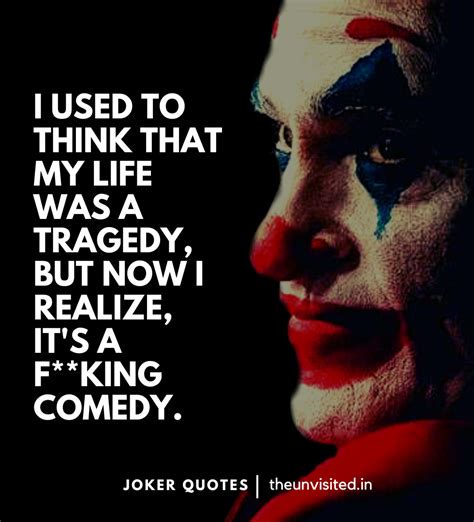 Joker Quotes The Unvisited Inspirational Motivation Movie Books