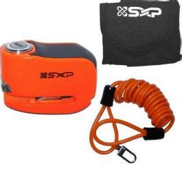 SXP Alarm Schijfremslot 5 Mm Oranje