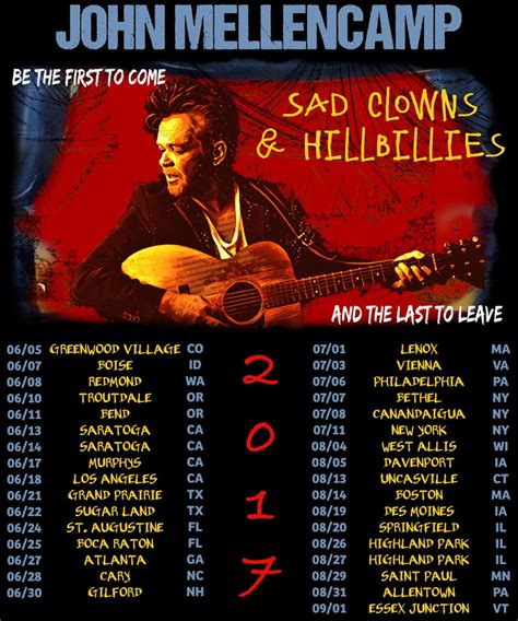 John Mellencamp - Sad Clowns and Hillbillies 2017 Summer Tour - Phoenix ...