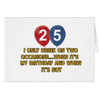 Funny 25th Birthday Cards, Funny 25th Birthday Card Templates, Postage ...