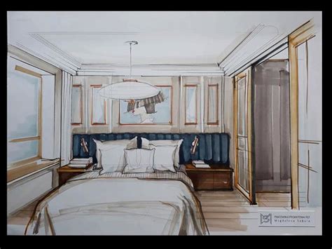 Bedroom Concept Sketch By Magdalena Sobula