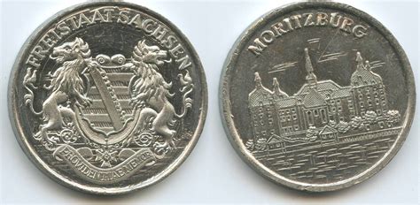 Deutschland Freistaat Sachsen Medaille Nd Gx Moritzburg Sehr